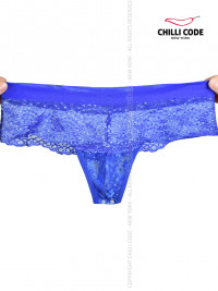 Dámská tanga Romantic Lace - modrá